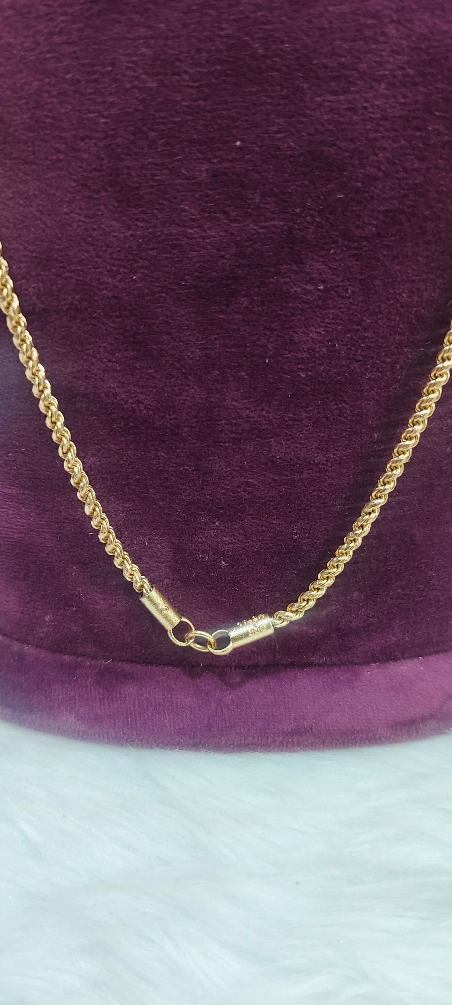 Pure panchaloham unpolished 30" length rope thali chain