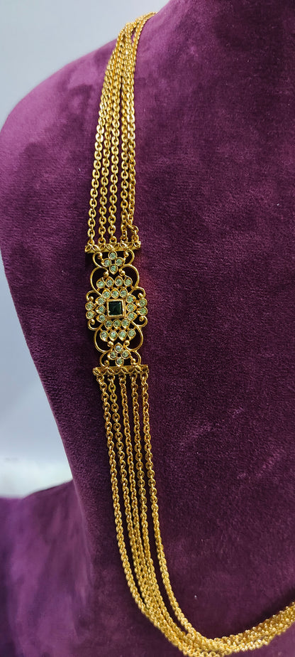 Premium Nakshi 26" length chandra haram