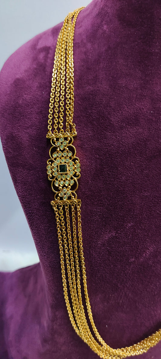 Premium Nakshi 26" length chandra haram