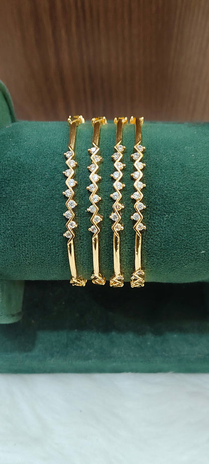 Pure panchaloham gold look 4 bangles