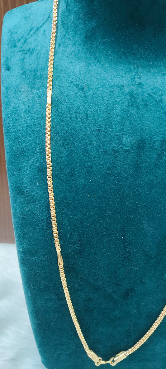 Pure panchaloham unpolished 24 " length nice bharathi model 20+1 thali chain