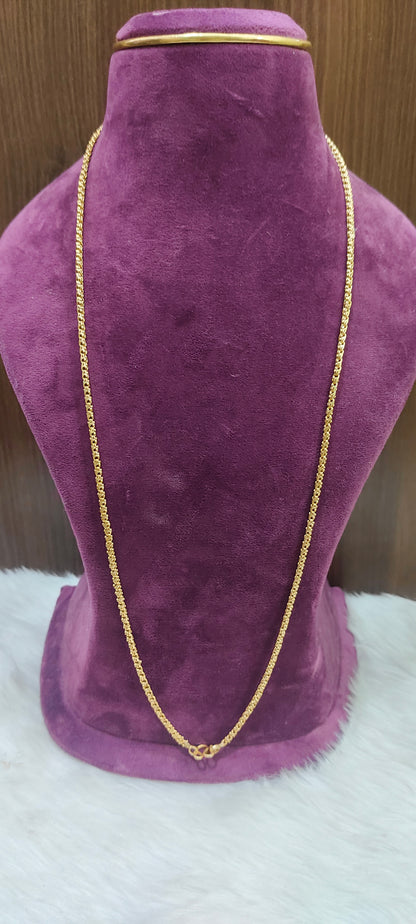 Pure panchaloham unpolished ballbasha thali chain
