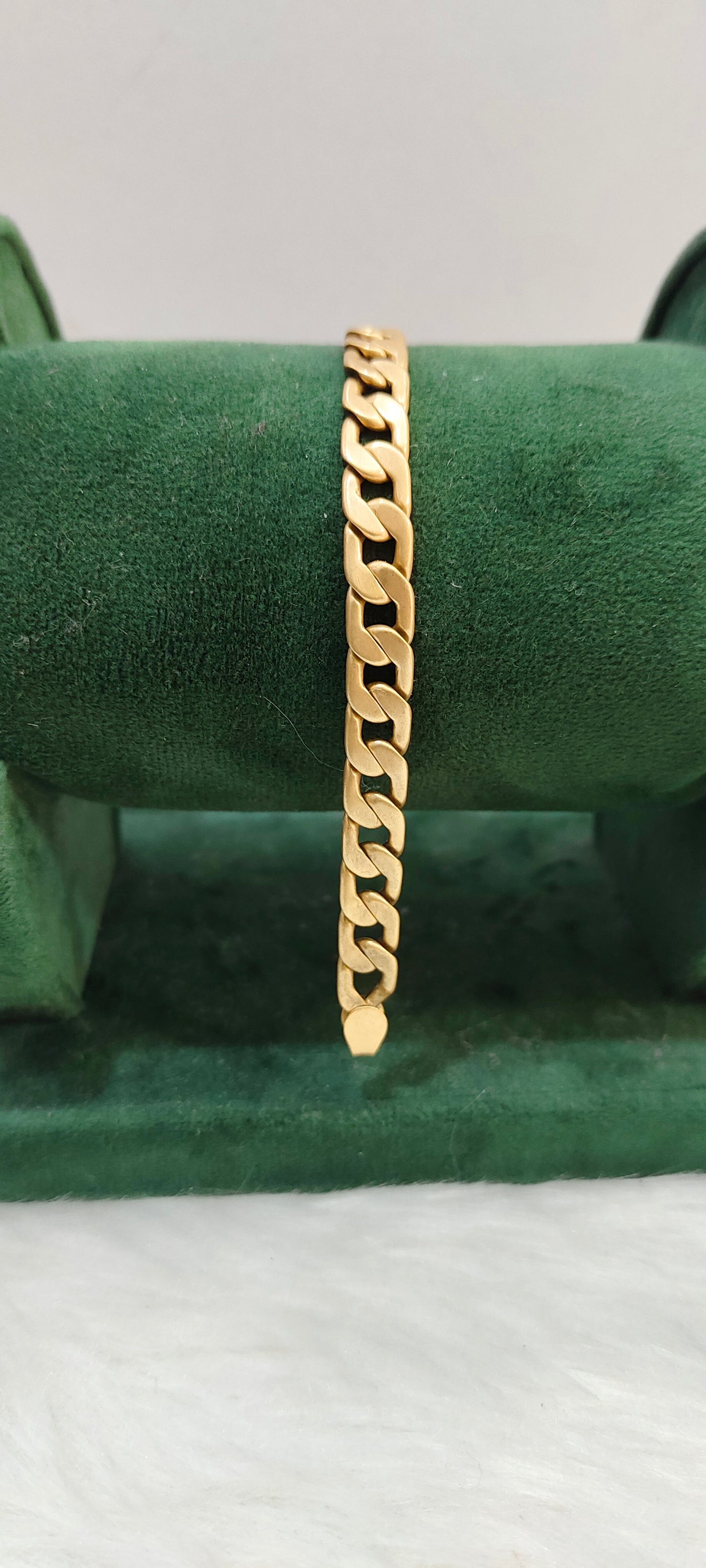 Pure panchaloham unpolished 8.5" length mens bracelet