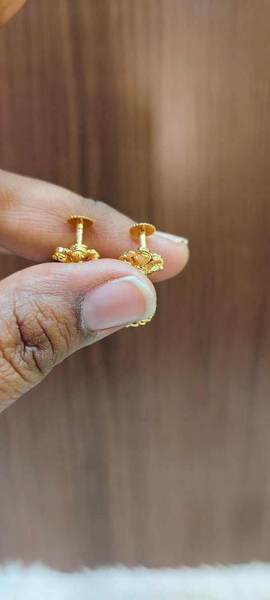 Premium micro gold plated daily wear kids jumkas