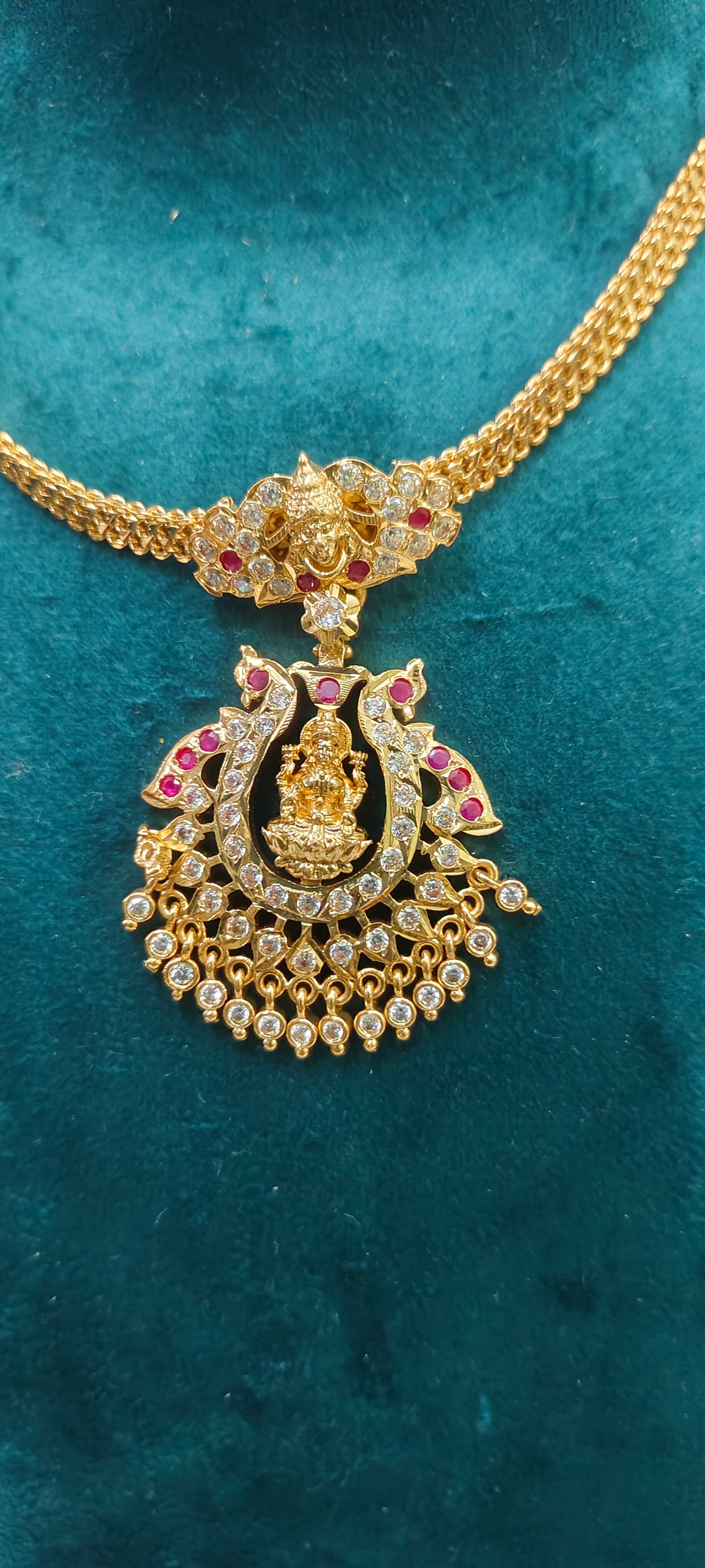 Pure panchaloham gold look nanu patti necklace
