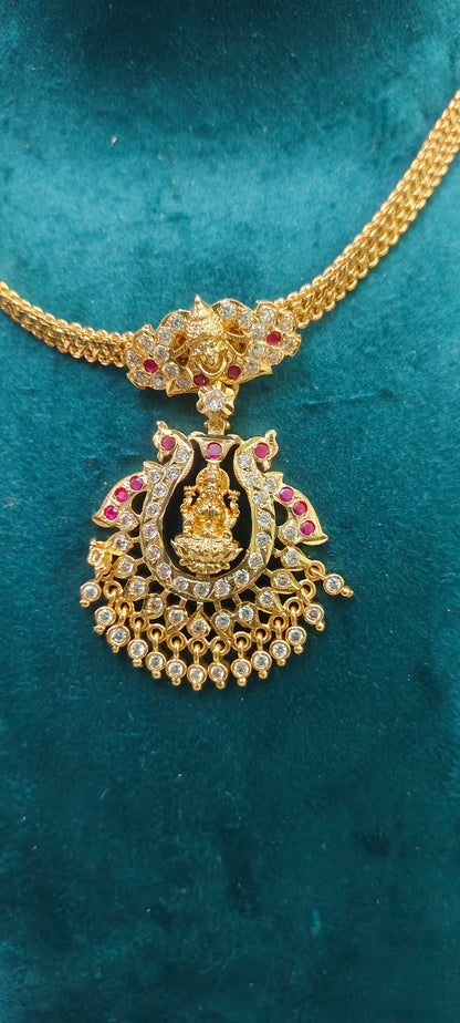 Pure panchaloham gold look nanu patti necklace