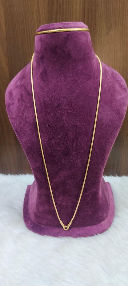 Pure panchaloham unpolished snake model thali chain