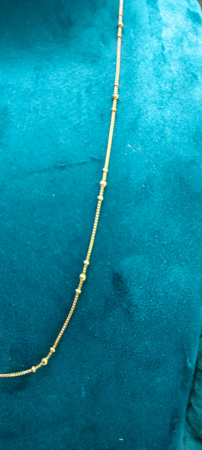 Premium micro gold plated daily wear 3 set combo ( 18" chain, bracelet, j type studs)