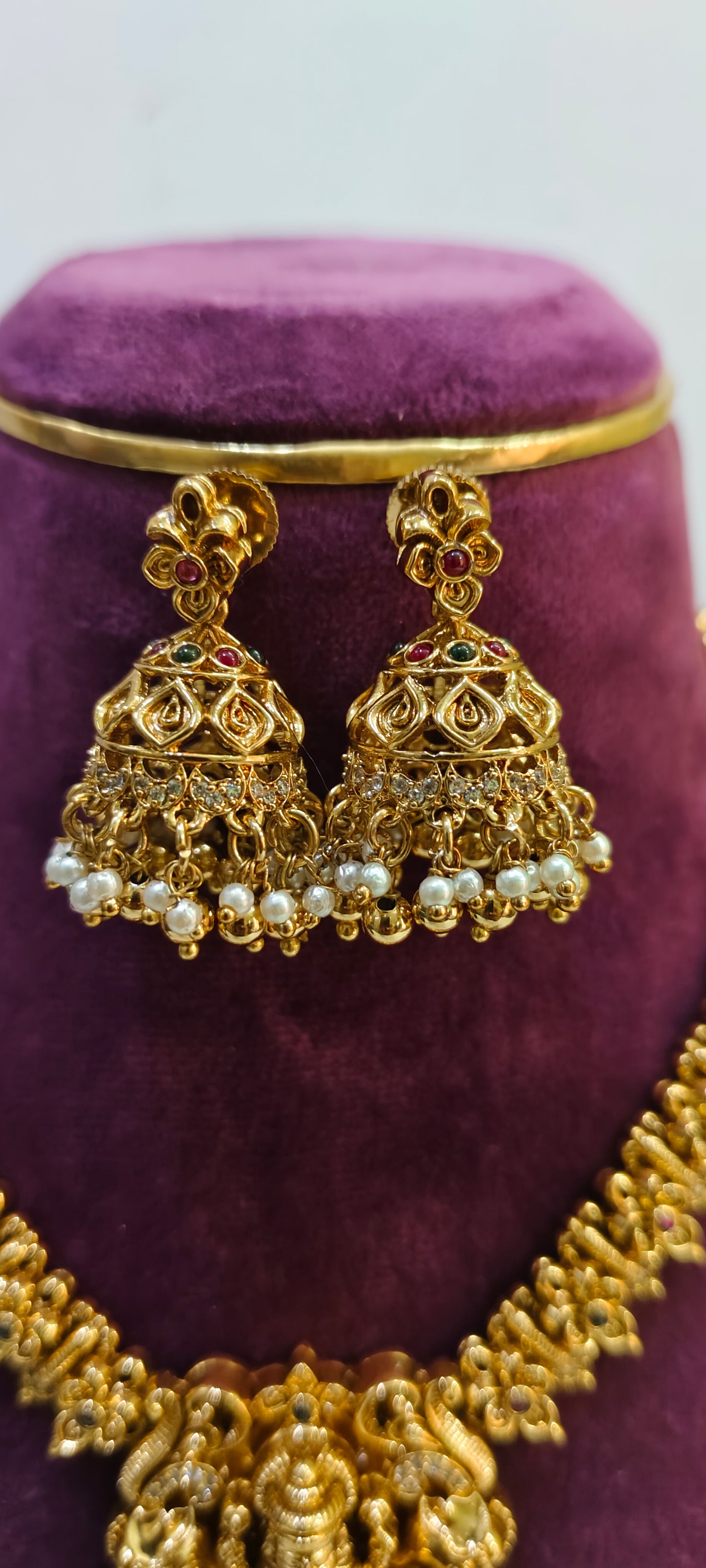 Premium nakshi necklace set