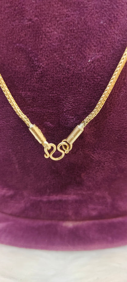 Pure panchaloham unpolished 18" length snake model chain