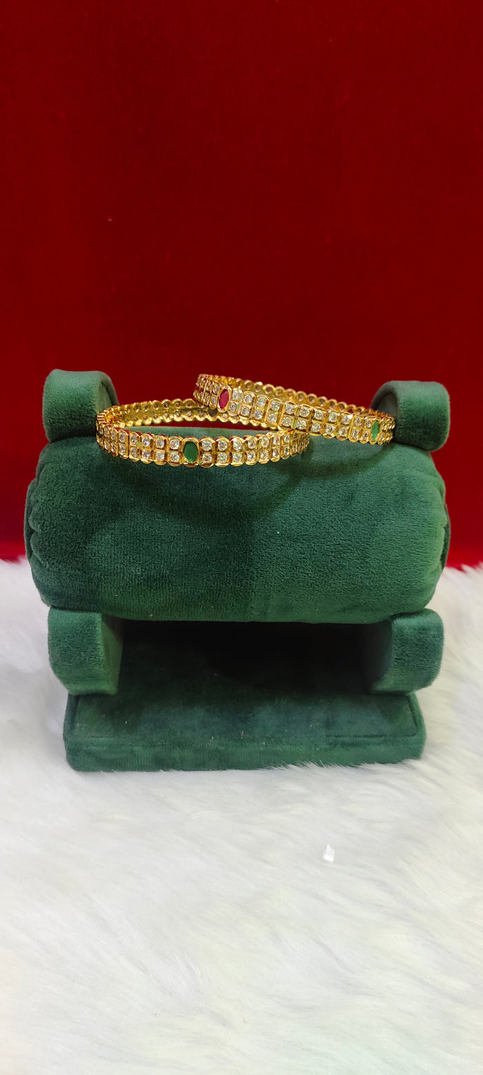 Pure Panchaloham full stone based bangles