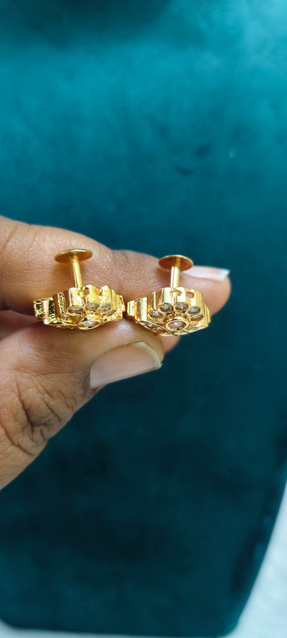 Pure panchaloham stud type earrings
