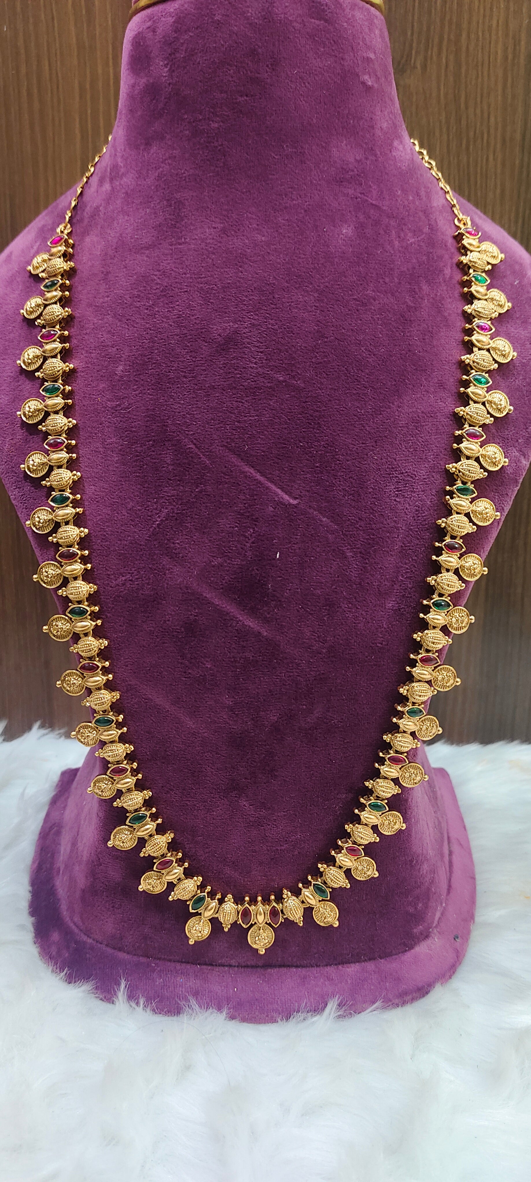 Budjet friendly kasu long haram cum vaddanam – Paanchajanya Jewels