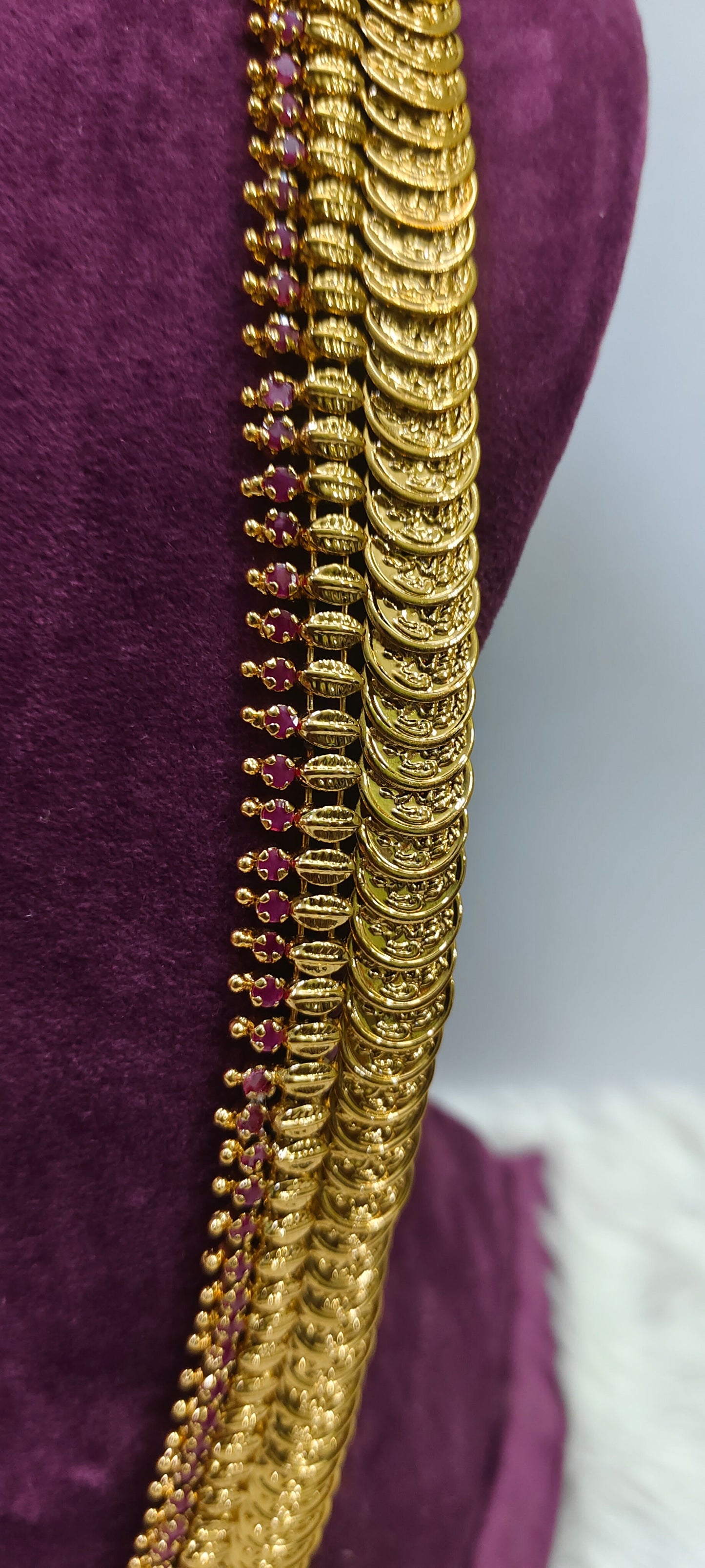 Premium nakshi 32 " length kasu mala cum vaddanam