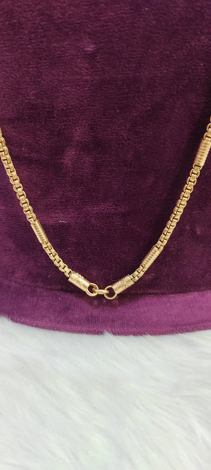 Pure panchaloham unpolished 30" length thali chain