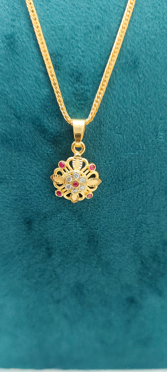 Premium micro gold plated 18" length simple chain
