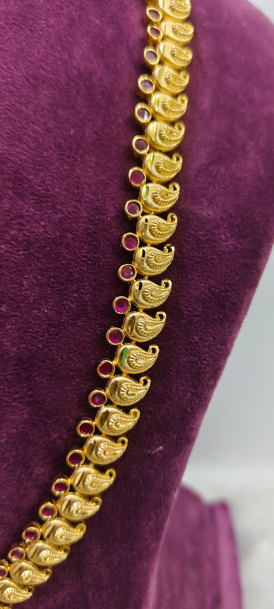 100% gold look Mango ruby  haram