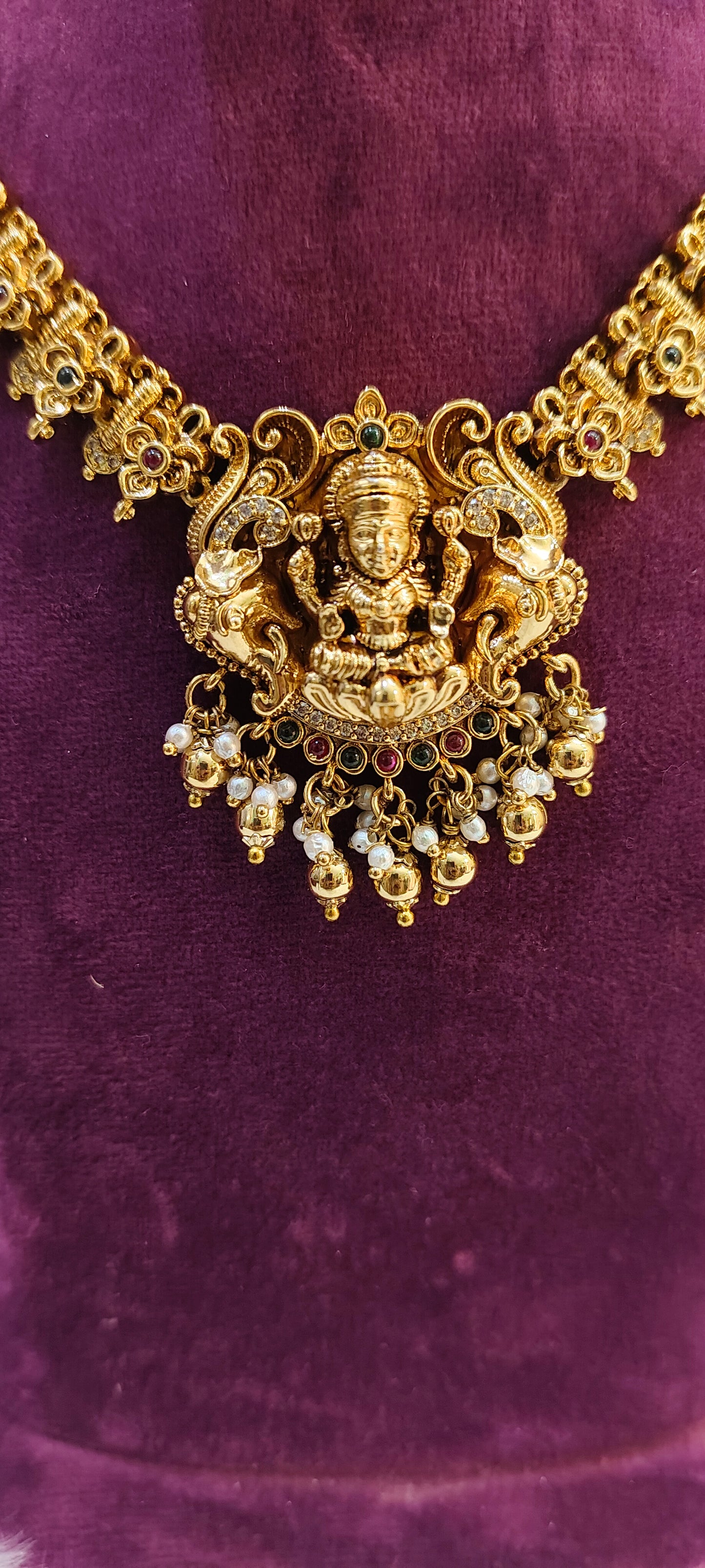 Premium nakshi necklace set