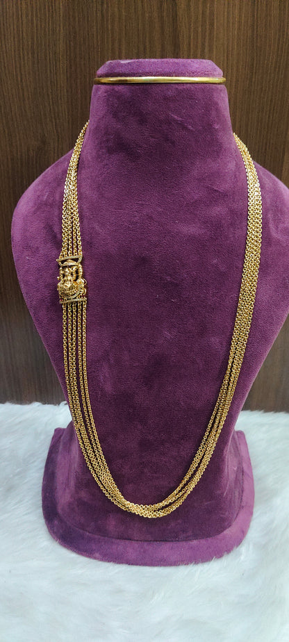 Premium nakshi 5 line chandraharam