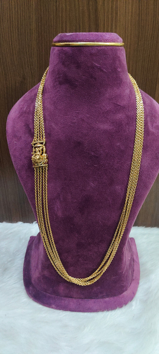 Premium nakshi 5 line chandraharam