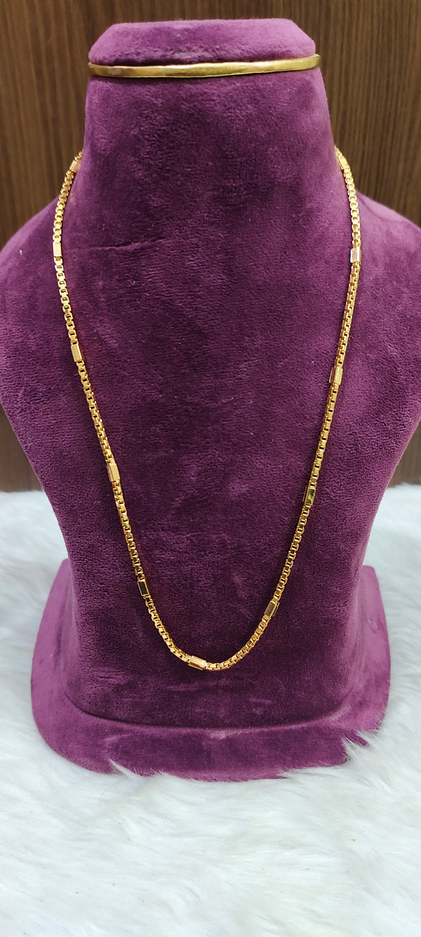 Premium micro gold plated 20" length new trend chain with om pendant
