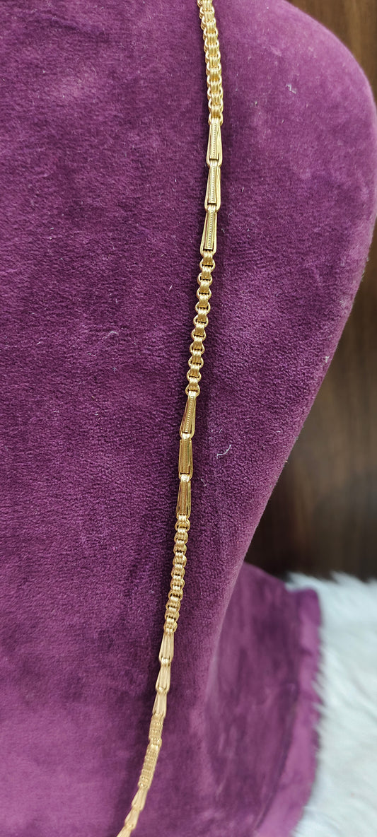 Pure panchaloham unpolished bharathi model 10+3 chain