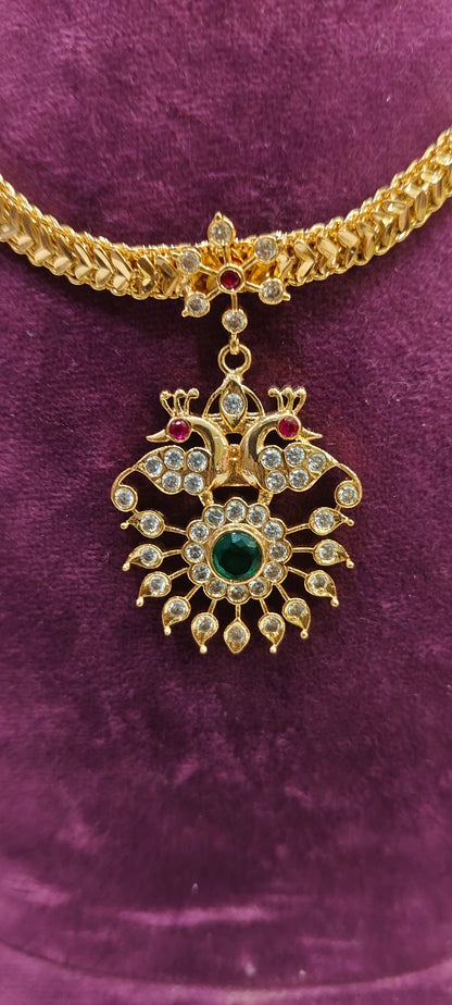 Pure panchaloham unique style nanupatti necklace