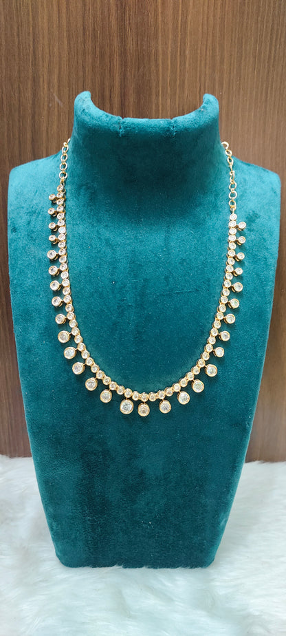 Pure panchaloham daimond look necklace