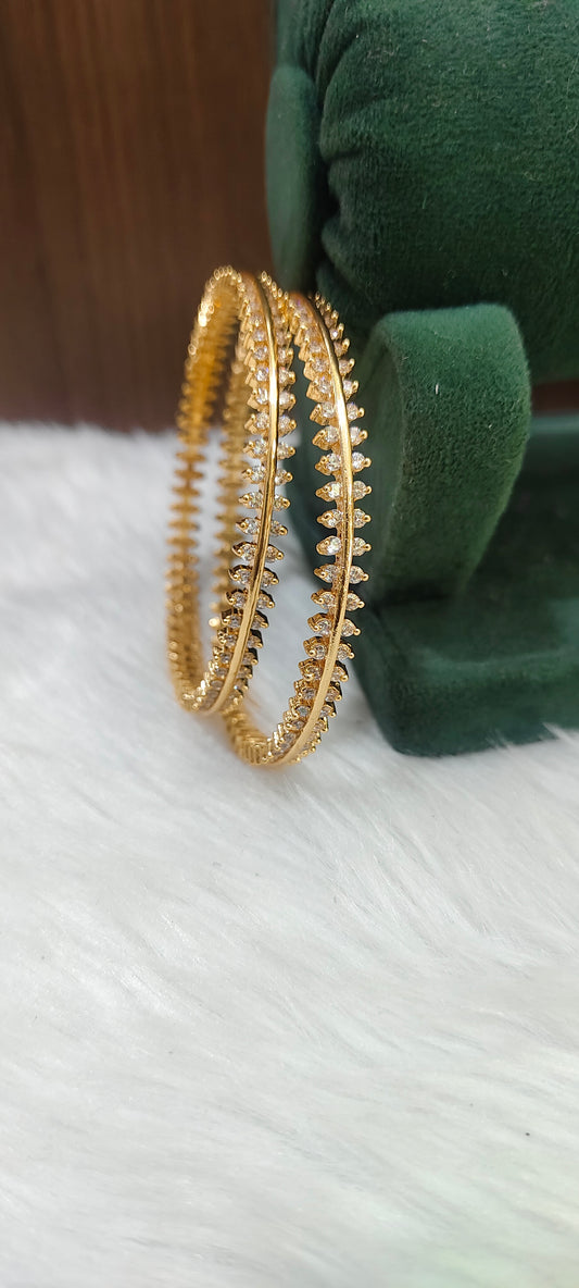 Pure panchaloham dimond look 2 bangles
