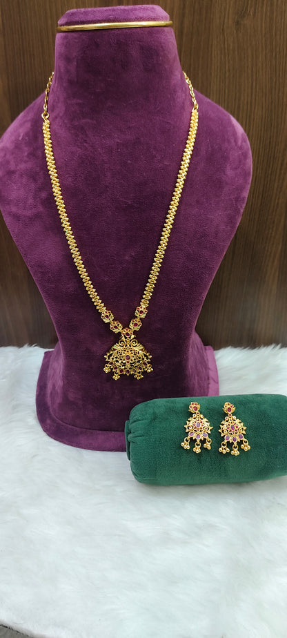 100% gold look 24" length mini haram set