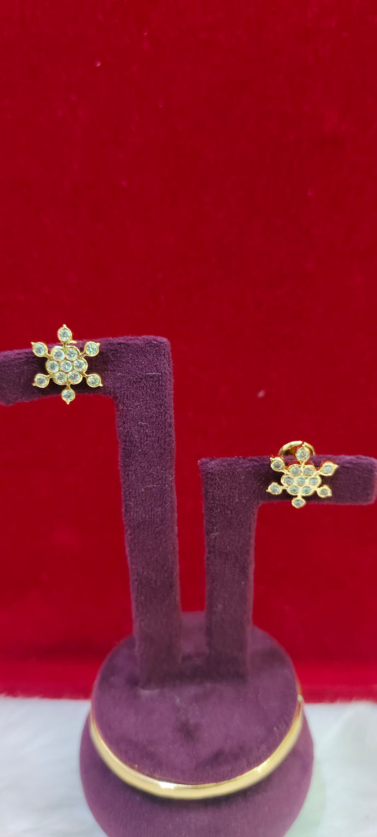 Pure panchaloham dimond look studs