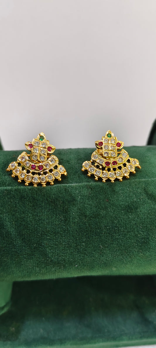 Pure panchaloham vintage look studs