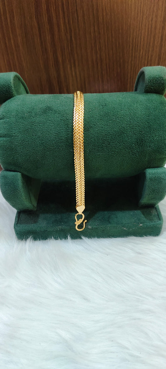 Premium micro gold plated mens bracelet
