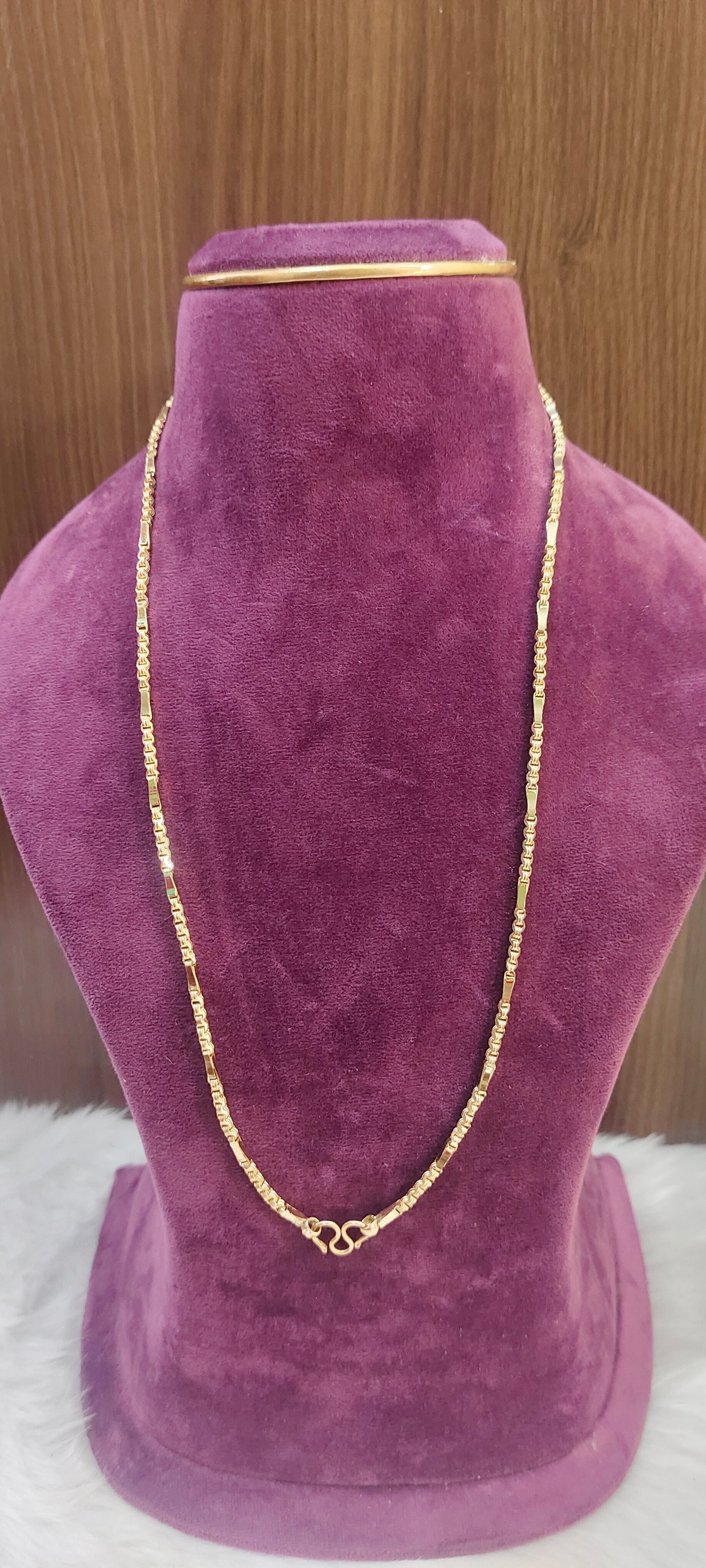 Pure panchaloham unpolished 24 " length anjali cutting thali chain