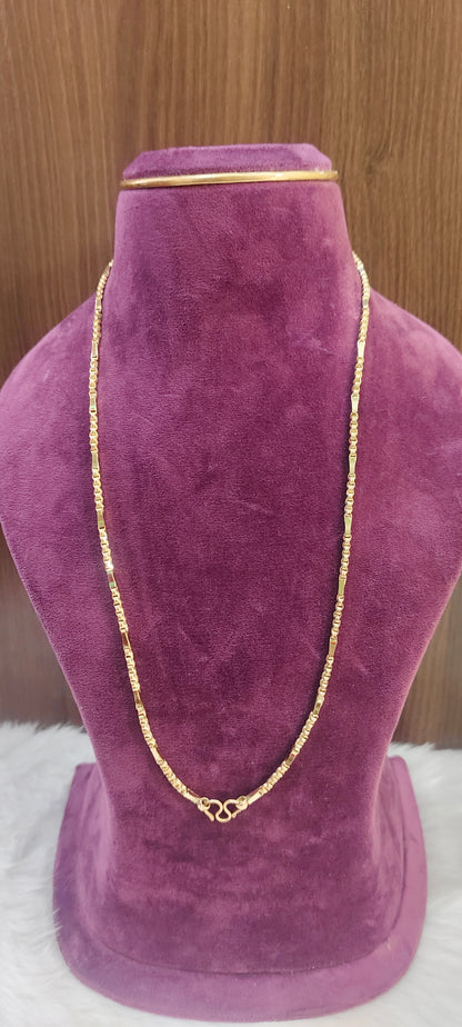 Pure panchaloham unpolished 24 " length anjali cutting thali chain