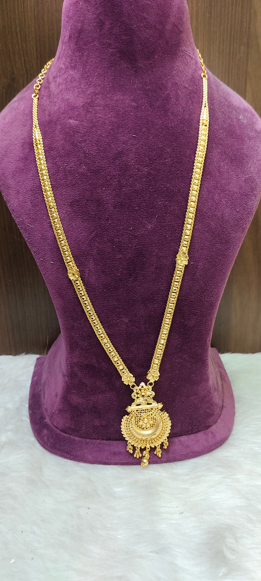 100% real gold look simple long haram