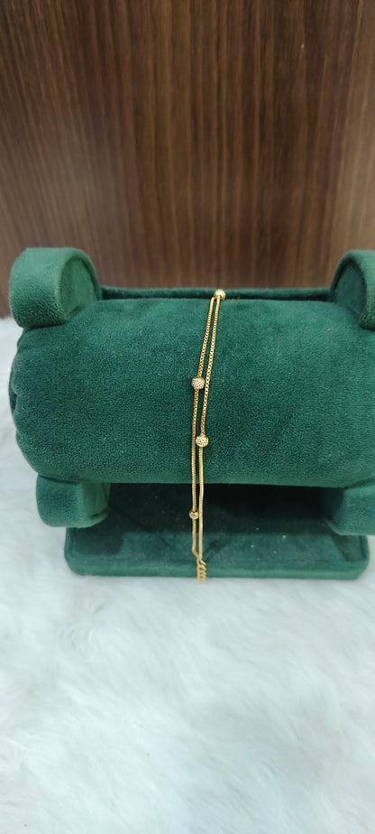 Pure panchaloham unpolished ladies bracelet