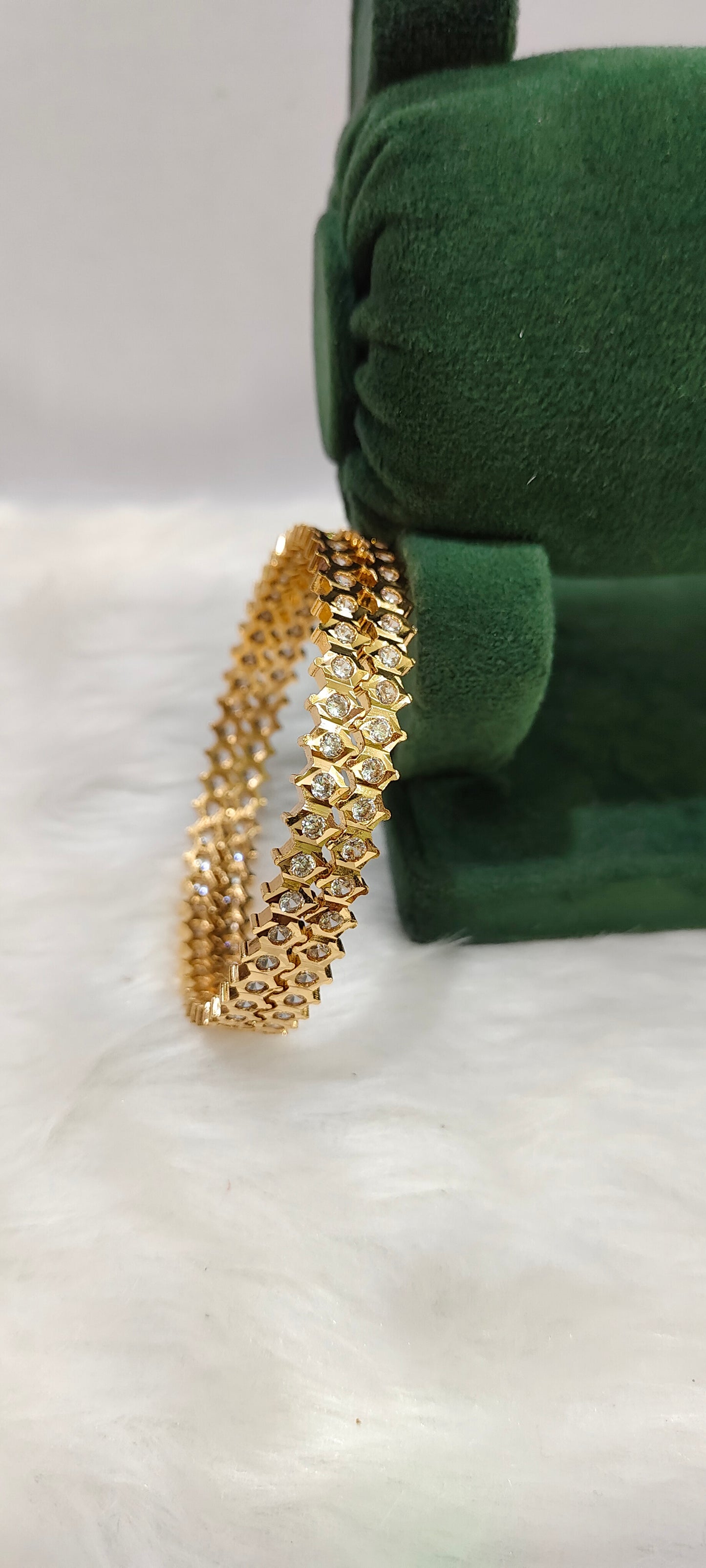 Pure panchaloham white 2 bangles