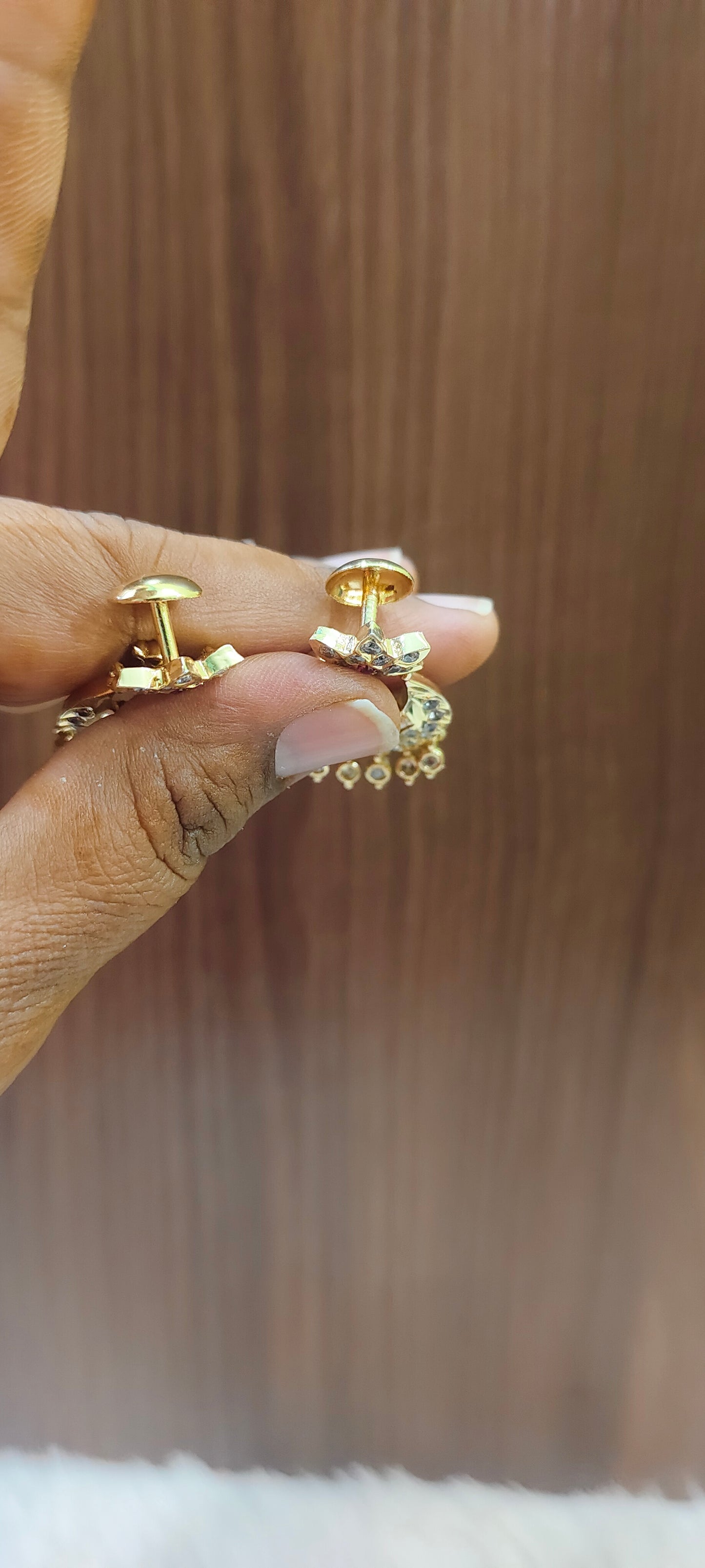 Pure panchaloham medium size Chandbali earrings