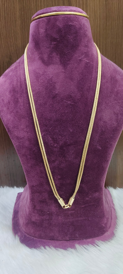 Pure panchaloham unpolished 26" length 2 line nanthadu