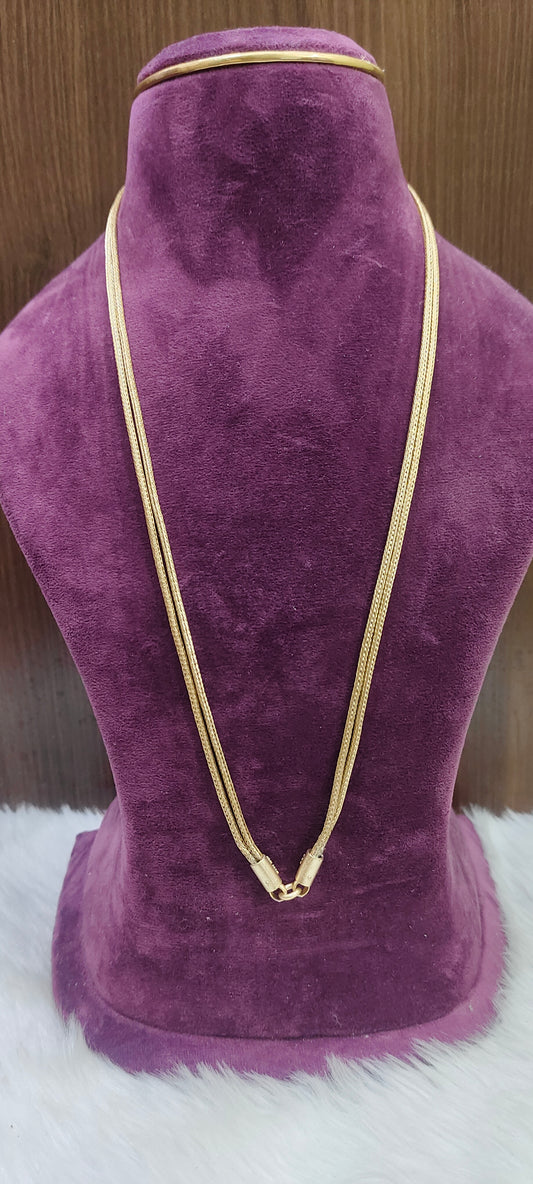 Pure panchaloham unpolished 26" length 2 line nanthadu