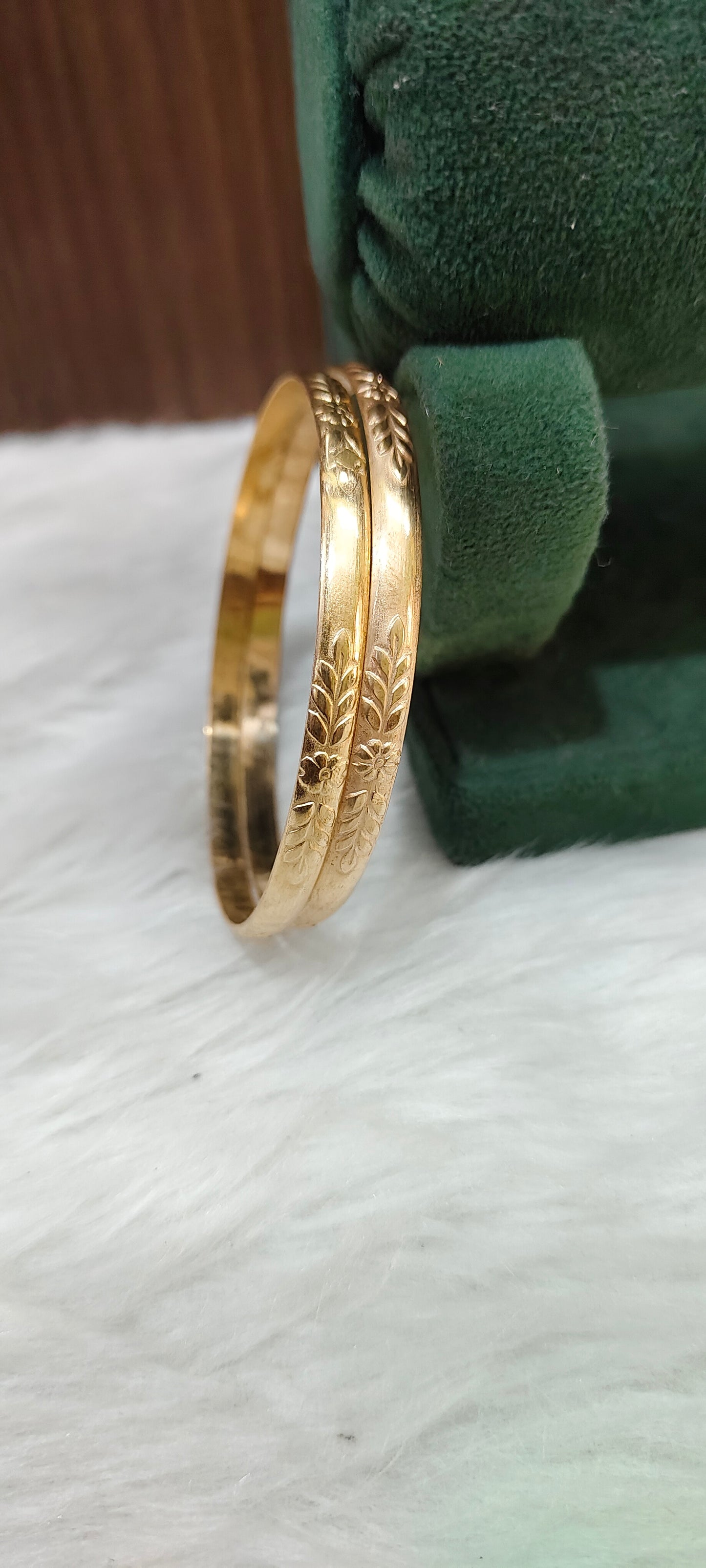 Pure panchaloham unpolished life time use 2 bangles