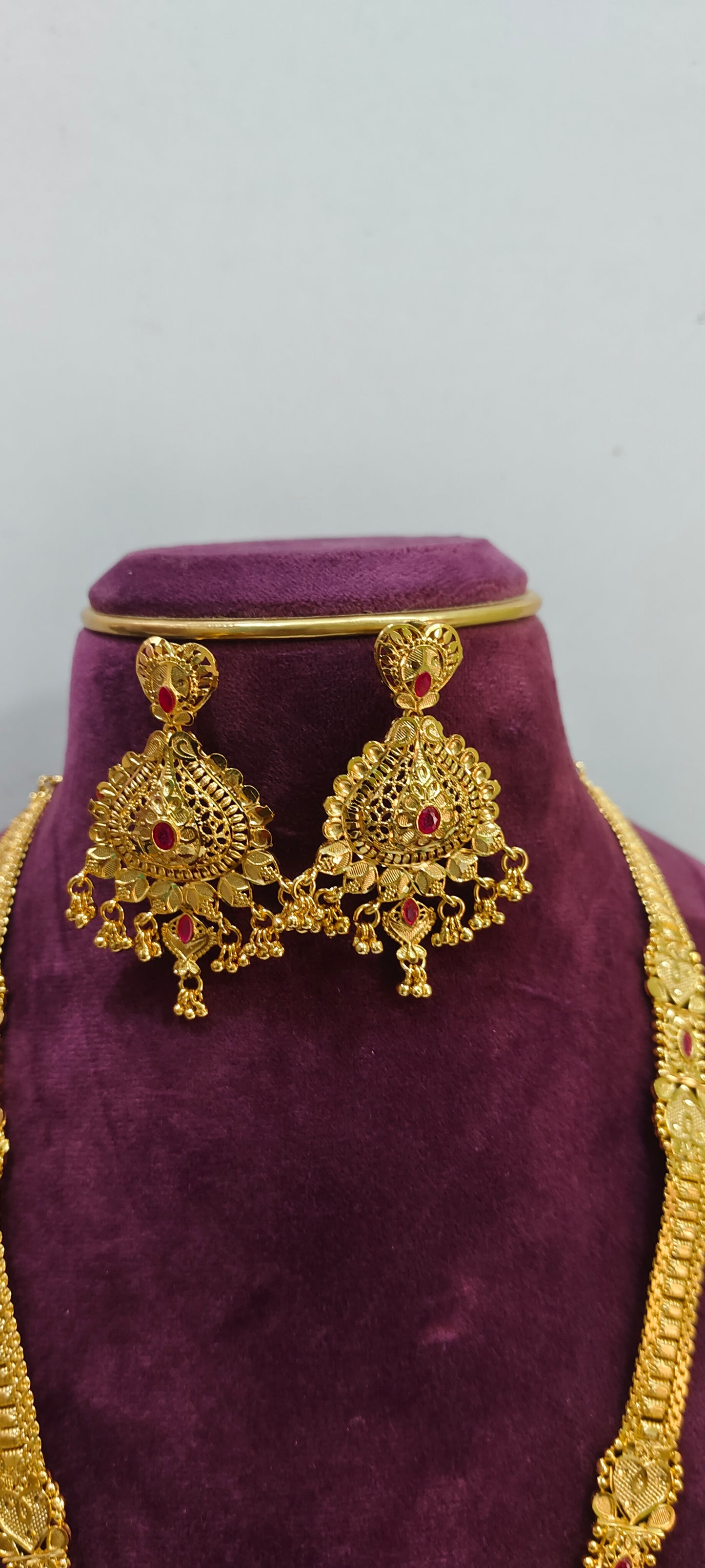 100% gold look heavy long haram