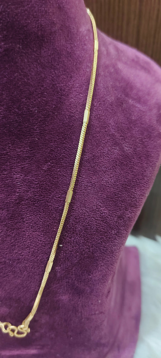 Pure panchaloham unpolished 18 " length short chain