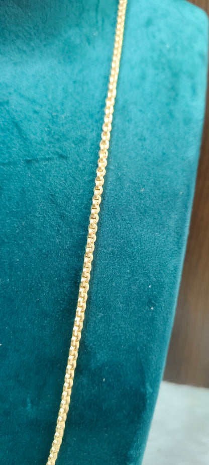 Pure panchaloham unpolished 24" length malbar model thali chain