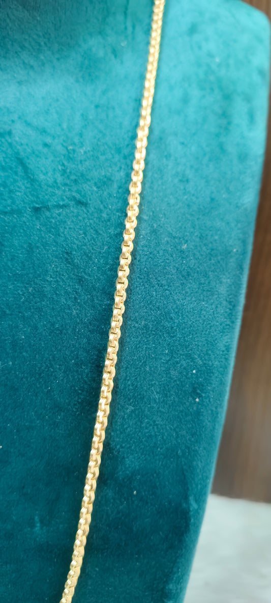 Pure panchaloham unpolished 24" length malbar model thali chain