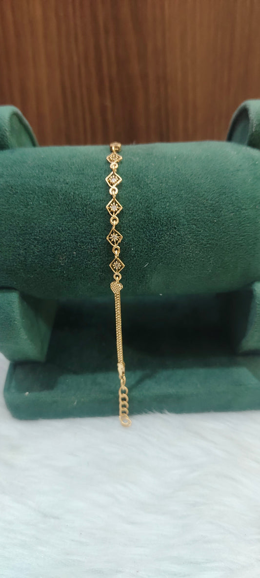 Pure panchaloham unpolished ladies bracelet