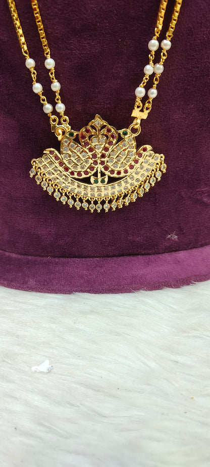 Panchaloham vintage look 28" length long pendant chain( chain not panchaloham)