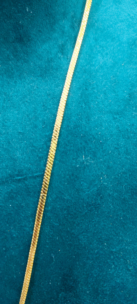 Premium micro gold plated daily wear 18" length short chain