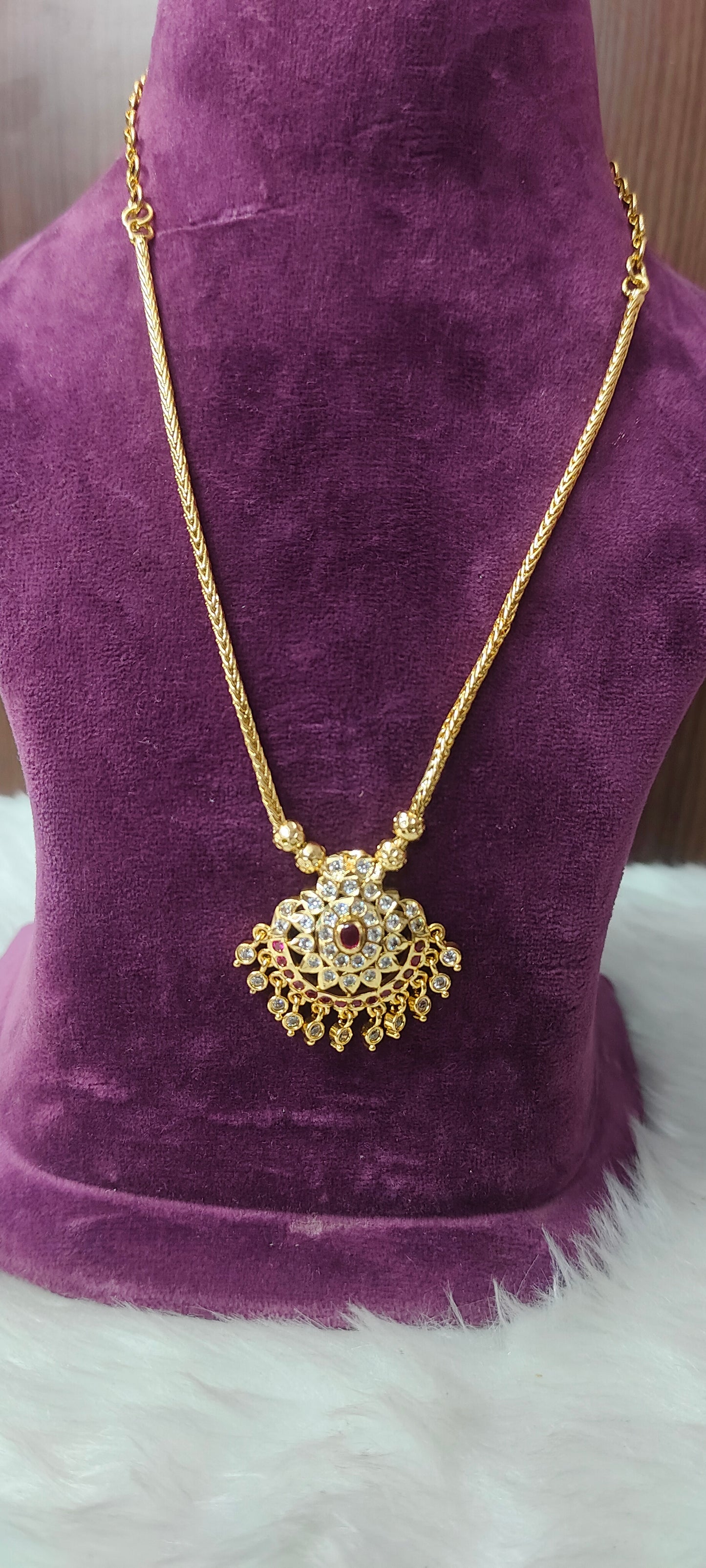 Premium micro gold plated 18" length pendant chain